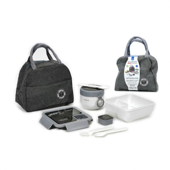 Gusto Casa Τσάντα Φαγητού Χειρός Ισοθερμική με 2 Δοχεία 11Lt και 06Lt