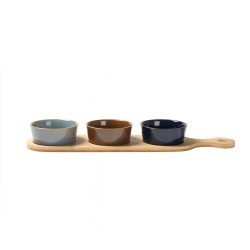 Gusto Casa Ορντεβιέρα 3 Θέσεων με βάση μπαμπού 43x11cm