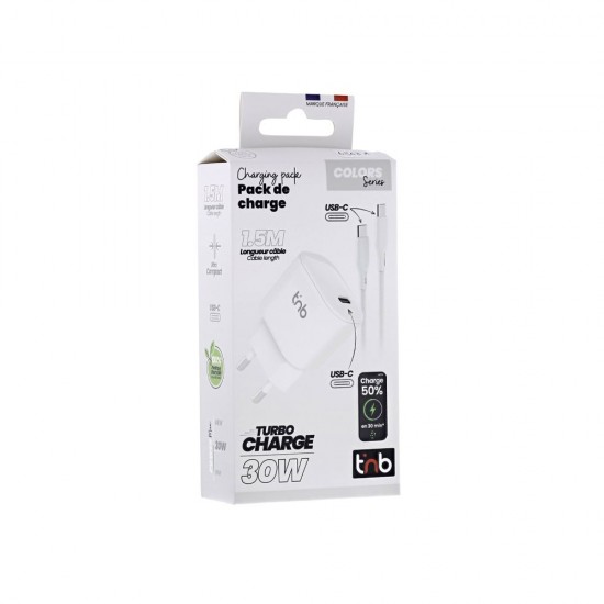 ΤnB Φορτιστής κινητών 30W USB