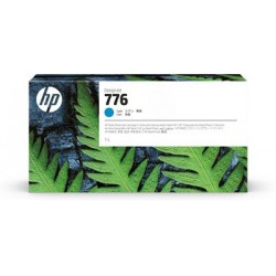 HP 776 1-liter Cyan Ink Cartridge