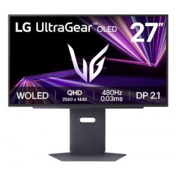 LG 27" UltraGear  OLED 480Hz QHD Gaming Monitor
