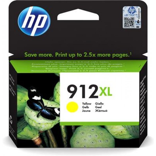 Cartridge HP Inkjet No 912XL High Yield Yellow (825p)