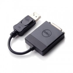 DELL 470-ABEO cable interface/gender adapter DisplayPort DVI Black