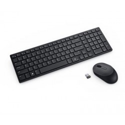 DELL KM555 keyboard Mouse included Universal RF Wireless + Bluetooth Greek Black