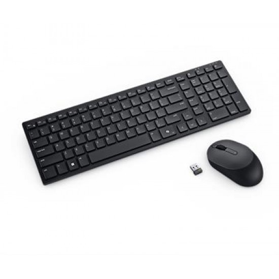 DELL KM555 keyboard Mouse included Universal RF Wireless + Bluetooth Greek Black