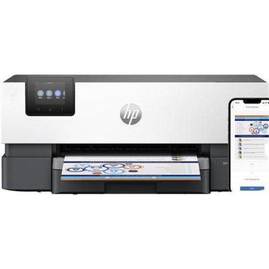 HP OfficeJet Pro 9110b Printer, Color, Printer for Home and home office, Print, Wireless; Two-sided printing; Print from phone or tablet; Touchscreen; Front USB flash drive port