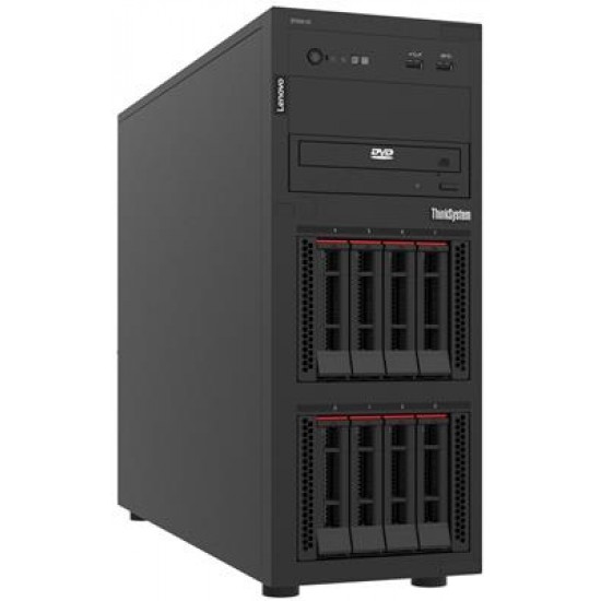 Lenovo ST250 V3 Xeon E-2468 8C (2.6GHz 16MB Cache/65W), 1x32GB, O/B, 2.5" HS (8), Raid Controller 5350-8i, 2x1GbE, HS 800W Titanium, XCC2 Platinum, No DVD, 3Y Basic NBD