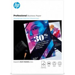HP 7MV84A printing paper A3 (297x420 mm) Gloss 150 sheets White