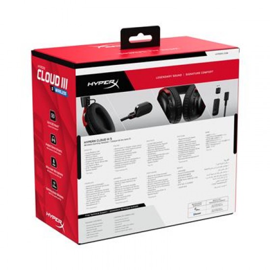 HyperX Cloud III S Wireless Black-Red Gaming Headset