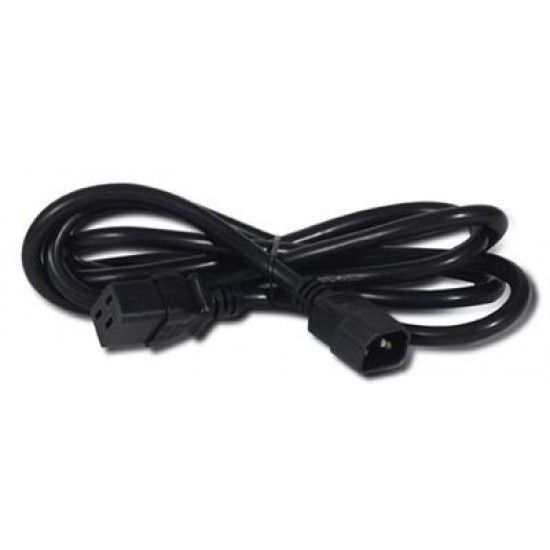 APC C19/C14 2m Black C14 coupler C19 coupler