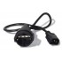 APC AP9880 power cable Black 0.6 m C14 coupler CEE7/7