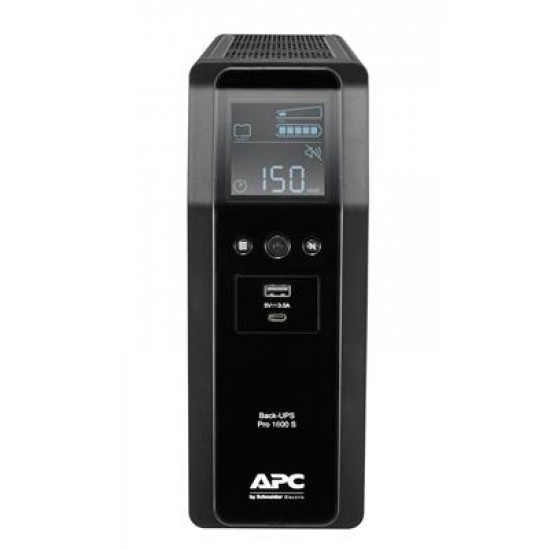 APC BR1600SI uninterruptible power supply (UPS) Line-Interactive 1600 VA 960 W 8 AC outlet(s)