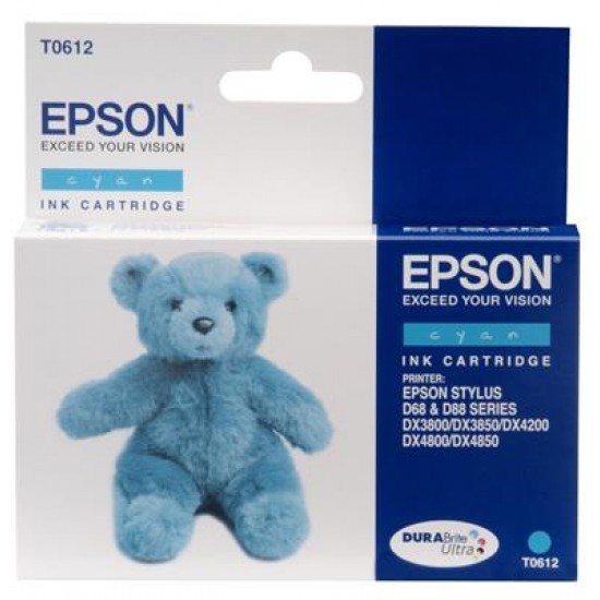 Epson Teddybear Singlepack Cyan T0612 DURABrite Ultra Ink