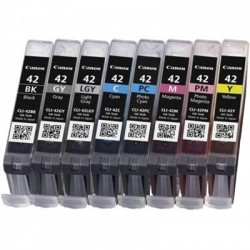 Canon CLI-42 BK/C/M/Y/PM/PC/GY/LGY Original Black, Cyan, Gray, Light grey, Magenta, Photo cyan, Photo magenta, Yellow 8 pc(s)