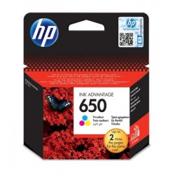 HP 650 ink cartridge 1 pc(s) Original Cyan, Magenta, Yellow