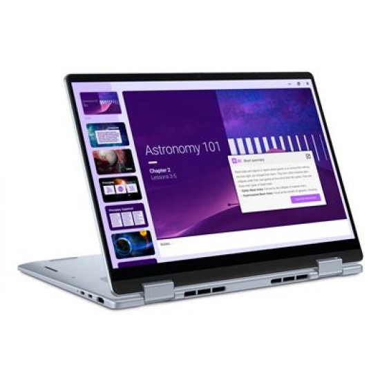 DELL 14 Plus 2-in-1 DB04250 Intel Core Ultra 7 256V Hybrid (2-in-1) 35.6 cm (14") Touchscreen Full HD+ 16 GB LPDDR5x-SDRAM 1 TB SSD Wi-Fi 7 (802.11be) Windows 11 Pro Greek Blue