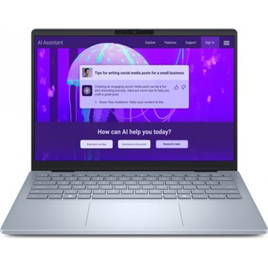 DELL 14 Plus DB14250 Copilot+ PC Intel Core Ultra 7 258V Laptop 35.6 cm (14") 2.5K 32 GB LPDDR5x-SDRAM 1 TB SSD Wi-Fi 7 (802.11be) Windows 11 Home Blue
