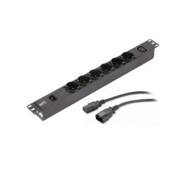 APC EPDU1010B-SCH power distribution unit (PDU) 7 AC outlet(s) 1U Black