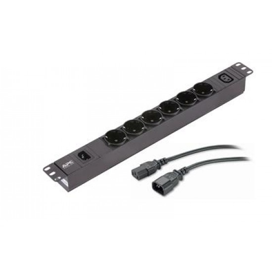 APC EPDU1010B-SCH power distribution unit (PDU) 7 AC outlet(s) 1U Black