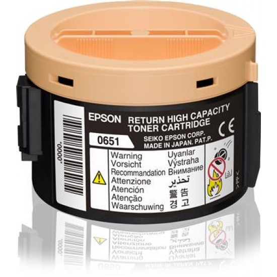 Epson Return High Capacity Toner Cartridge Black 2.2k