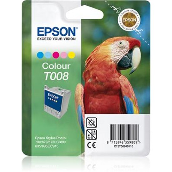 Epson Parrot Singlepack Colour T008