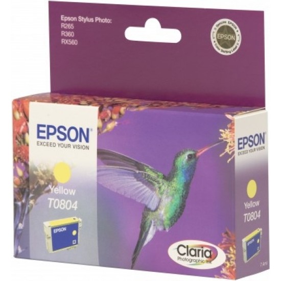 Epson Hummingbird Singlepack Yellow T0804 Claria Photographic Ink