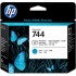 HP 744 Photo Black/Cyan DesignJet Printhead