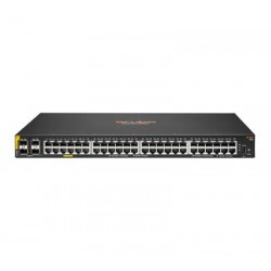 Hewlett Packard Enterprise Aruba 6100 48G Class4 PoE 4SFP+ 370W Managed L3 Gigabit Ethernet (10/100/1000) Power over Ethernet (PoE) 1U Black