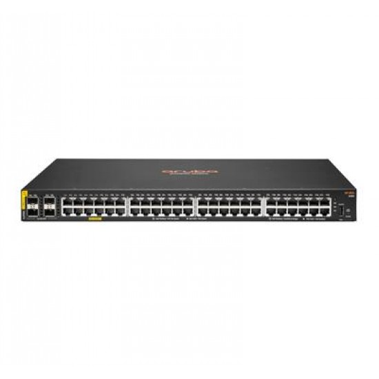 Hewlett Packard Enterprise Aruba 6100 48G Class4 PoE 4SFP+ 370W Managed L3 Gigabit Ethernet (10/100/1000) Power over Ethernet (PoE) 1U Black