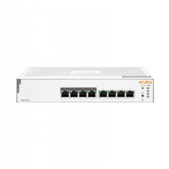 Hewlett Packard Enterprise Aruba Instant On 1830 8G 4p Class4 PoE 65W Managed L2 Gigabit Ethernet (10/100/1000) Power over Ethernet (PoE) 1U