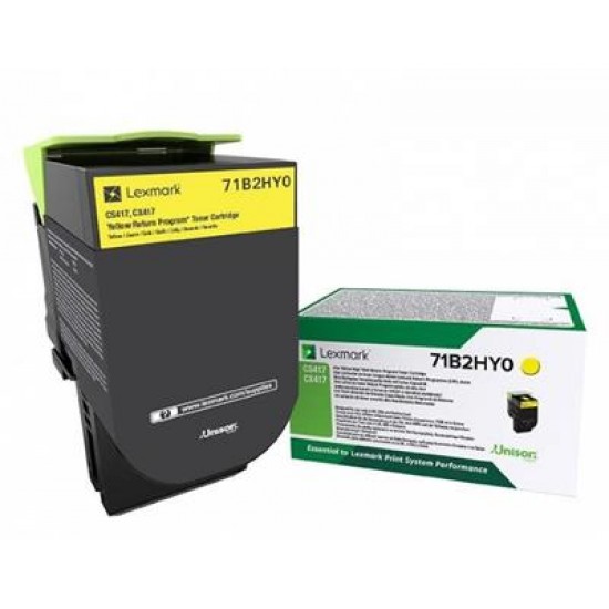 Lexmark 71B2HY0 toner cartridge Original Yellow 1 pc(s)