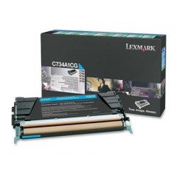 Lexmark C734A1CG toner cartridge Original Cyan 1 pc(s)