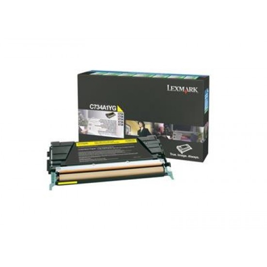Lexmark C734A1YG toner cartridge Original Yellow 1 pc(s)