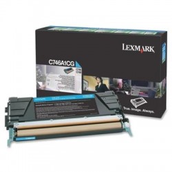 Lexmark C746A1CG toner cartridge Original Cyan 1 pc(s)