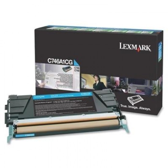 Lexmark C746A1CG toner cartridge Original Cyan 1 pc(s)