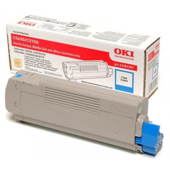 OKI 43381907 toner cartridge Original Cyan 1 pc(s)