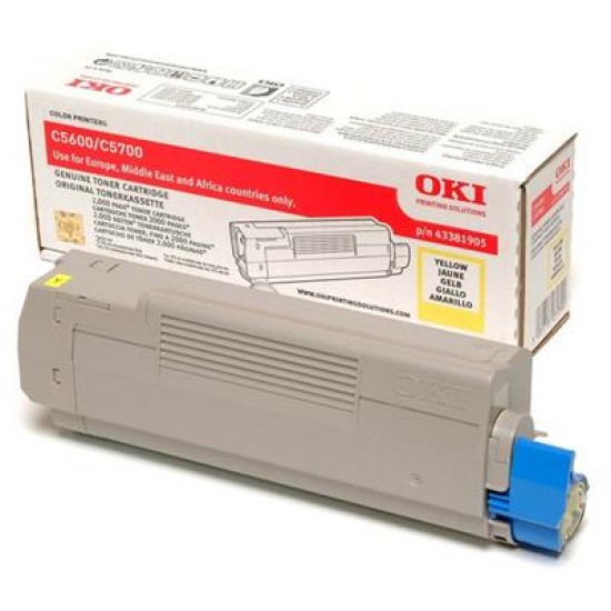 OKI 43381905 toner cartridge Original Yellow 1 pc(s)