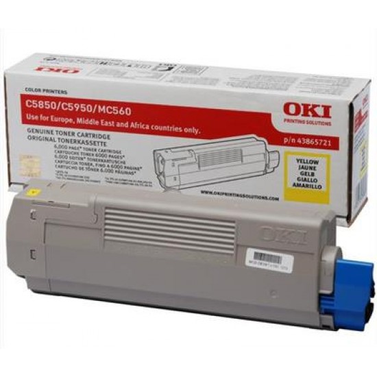 OKI 43865721 toner cartridge Original Yellow 1 pc(s)
