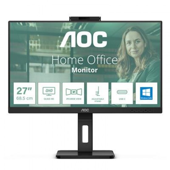 AOC Q27P3CW computer monitor 68.6 cm (27") 2560 x 1440 pixels Quad HD LED Black