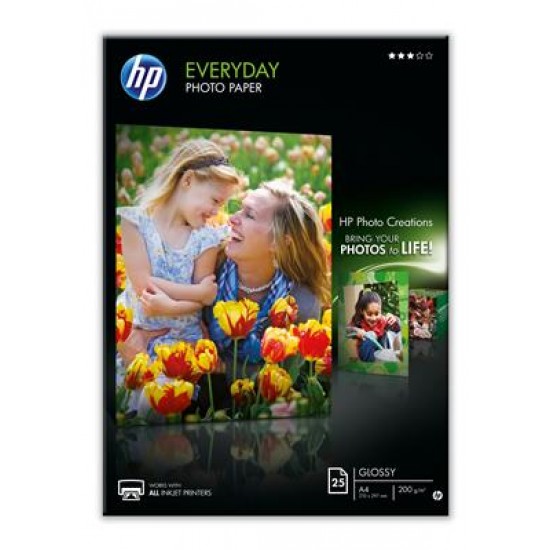 HP Q5451A photo paper Black,Blue,White Semi-gloss A4