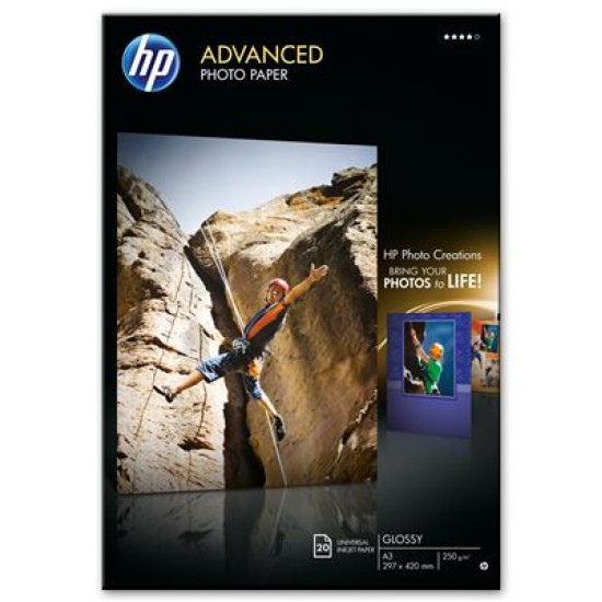 HP Q8697A photo paper High-gloss A3