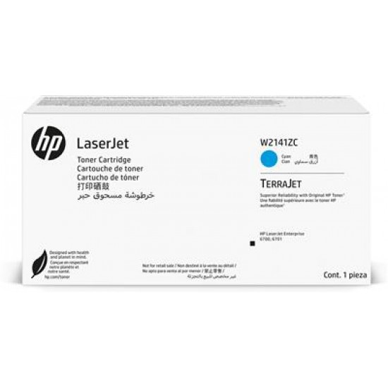 HP W2141ZC Cyan Contract Original LaserJet Toner Cartridge