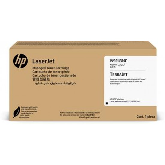 HP W9243MC Magenta Managed Original LaserJet Toner Cartridge