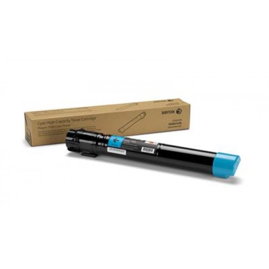 Xerox Genuine Phaser 7500 Cyan High Capacity Toner Cartridge - 106R01436
