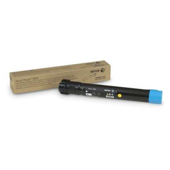 Xerox Genuine Phaser 7800 Cyan Standard Capacity Toner Cartridge (6,000 pages) - 106R01563