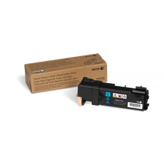 Xerox Genuine Phaser 6500 / WorkCentre 6505 Cyan High Capacity Toner Cartridge - 106R01594