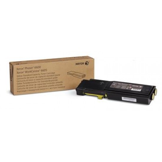 Xerox Genuine Phaser 6600 / WorkCentre 6605 Yellow Standard Capacity Toner Cartridge - 106R02247