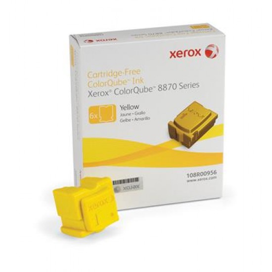 Xerox Genuine ColorQube 8870 / 8880 Yellow Solid Ink () - 108R00956