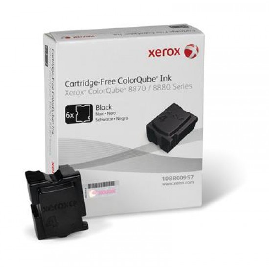 Xerox Genuine ColorQube 8870 / 8880 Black Solid Ink () - 108R00957