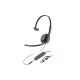 Poly Blackwire 3215 Monaural USB-C Headset +3.5mm Plug +USB-C/A Adapter - 8X227AA